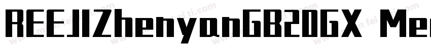 REEJIZhenyanGB20GX Medium字体转换